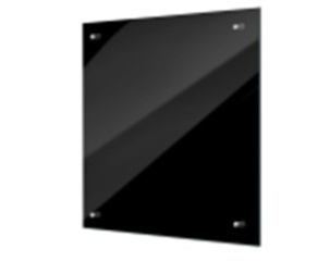 Стеклянная панель 9005 RAL (черное) УЮТ 600*600*4